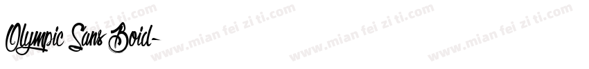Olympic Sans Boid字体转换